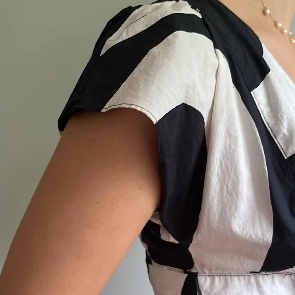 Anthropology Maeve Black and White Midi Dress - Picture 10 of 12
